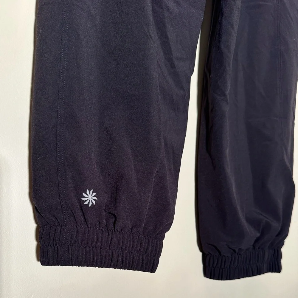 Athleta Women’s Black Track Pants • 28x27 • Stretch Comfort • Athleisure